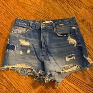 Zara denim shorts